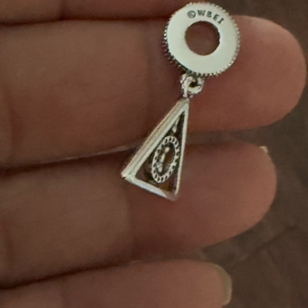 Pandora Silver Triangle Dangle Charm - image 7